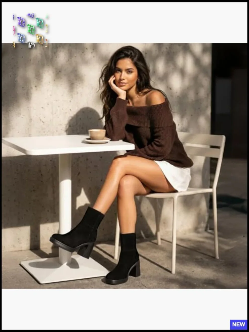 Square Toe Platform Ankle Boots Chunky Block Heel Fashion Dress Booties
